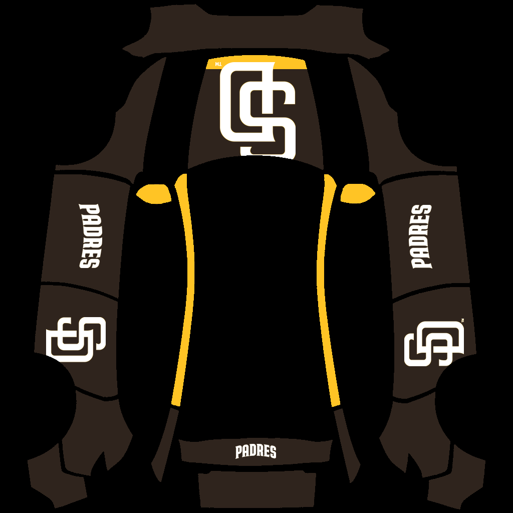 San Diego Padres Paint Shop wrap