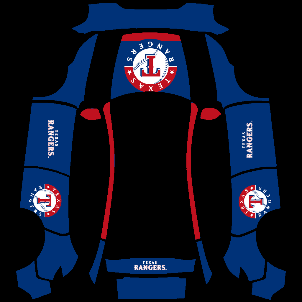 Texas Rangers Paint Shop wrap