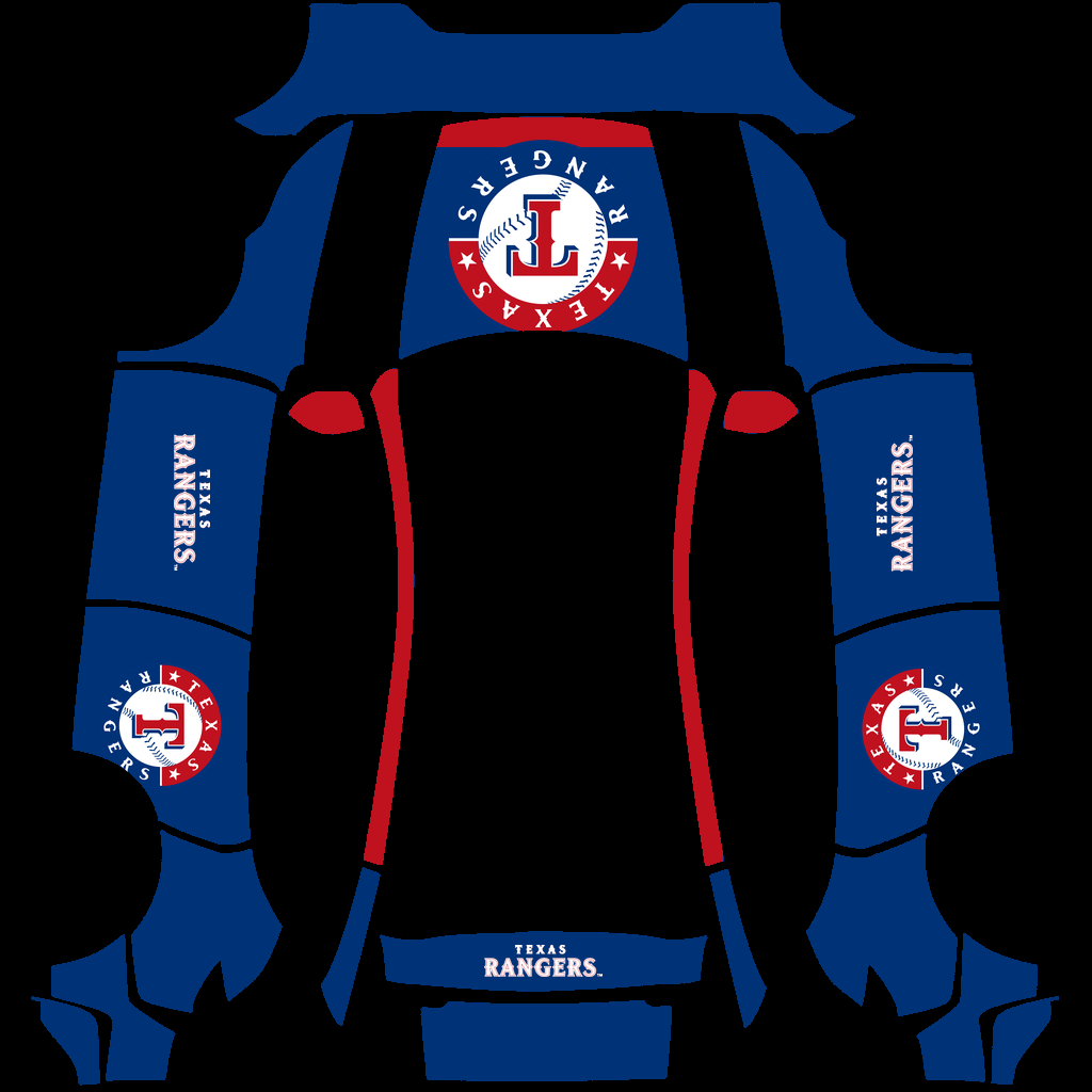 Texas Rangers Paint Shop wrap