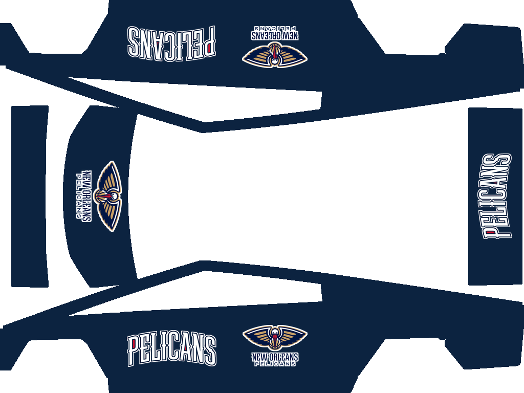 New Orleans Pelicans Paint Shop wrap