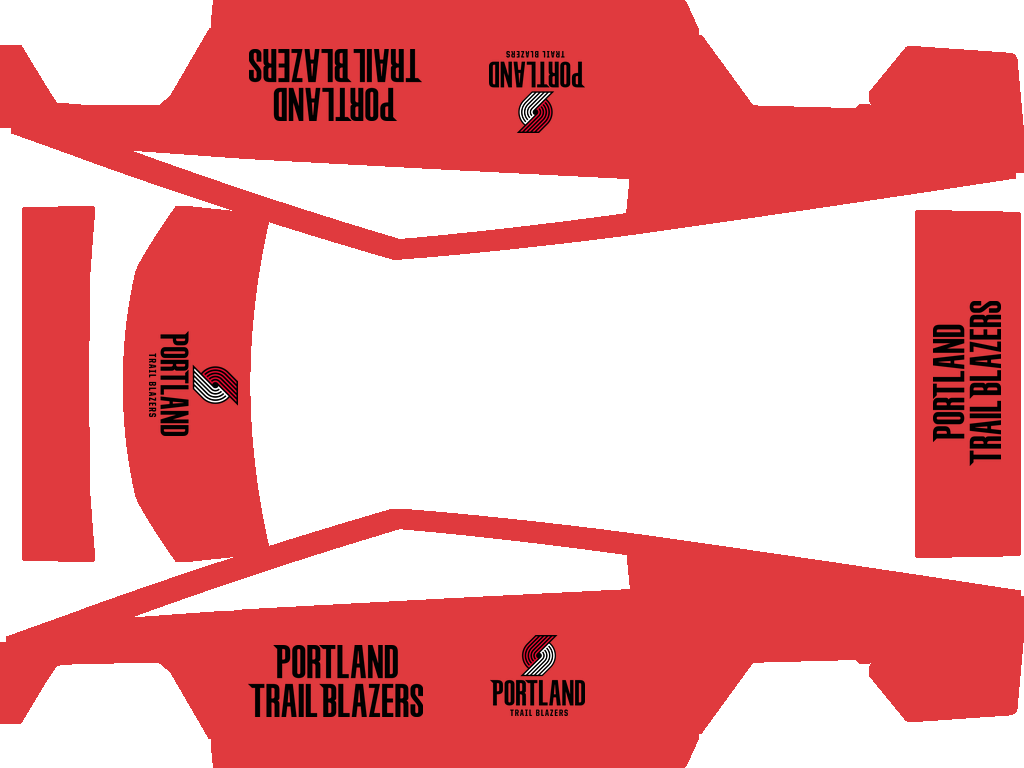 Portland Trail Blazers Paint Shop wrap