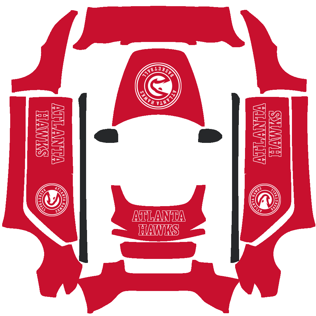 Atlanta Hawks Paint Shop wrap