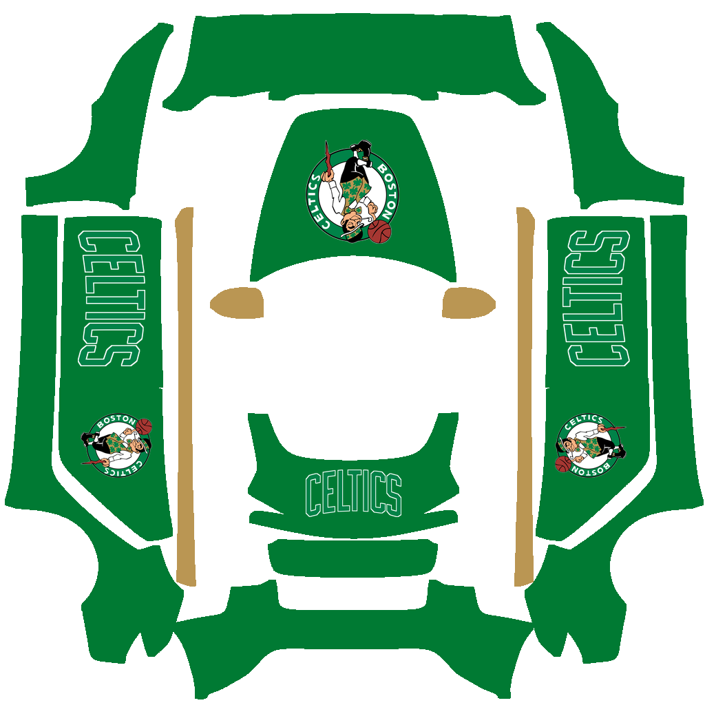 Boston Celtics Paint Shop wrap