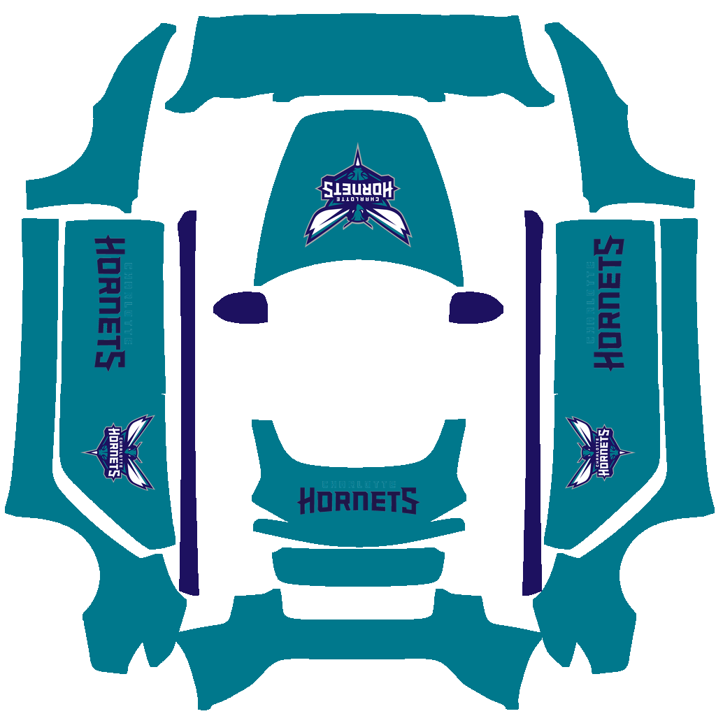 Charlotte Hornets Paint Shop wrap