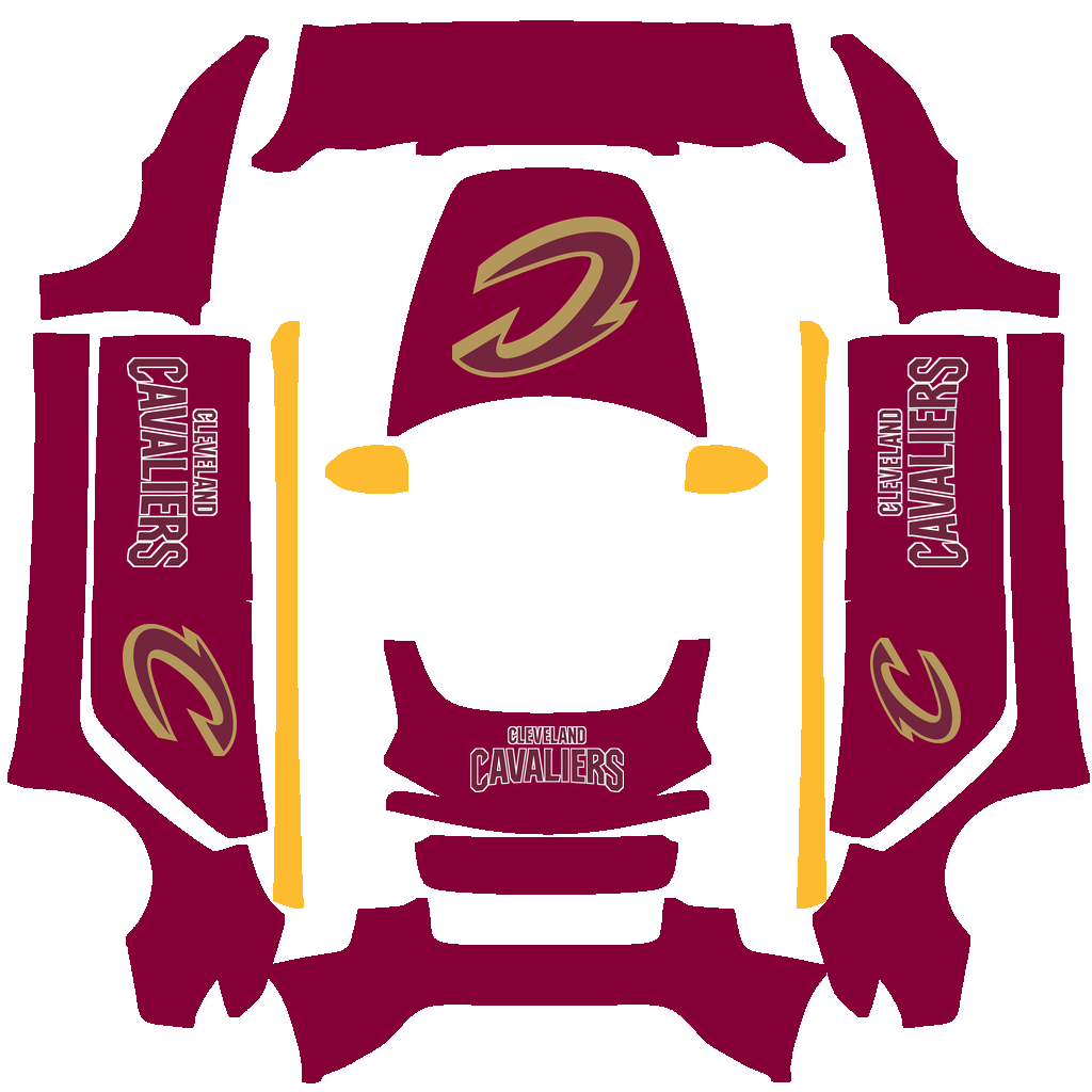 Cleveland Cavaliers Paint Shop wrap