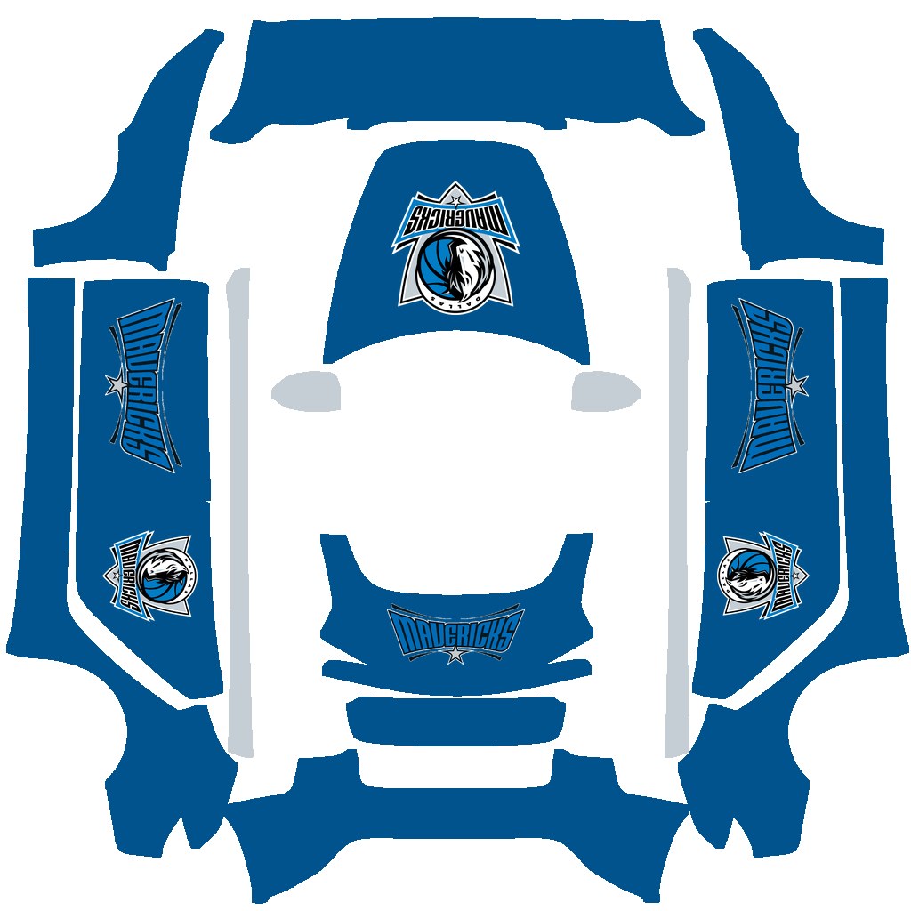 Dallas Mavericks Paint Shop wrap
