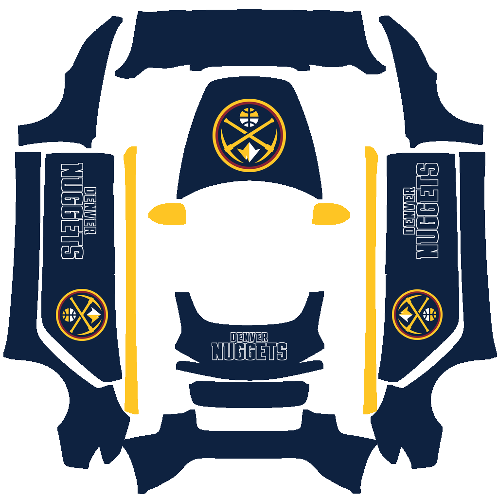Denver Nuggets Paint Shop wrap