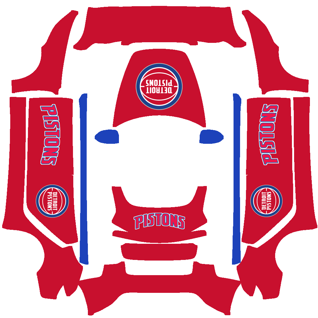 Detroit Pistons Paint Shop wrap
