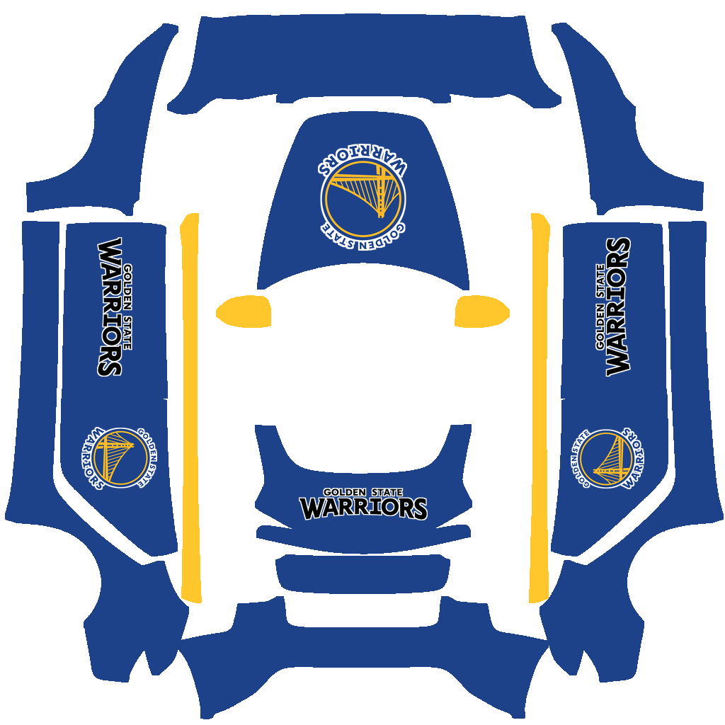 Golden State Warriors Paint Shop wrap