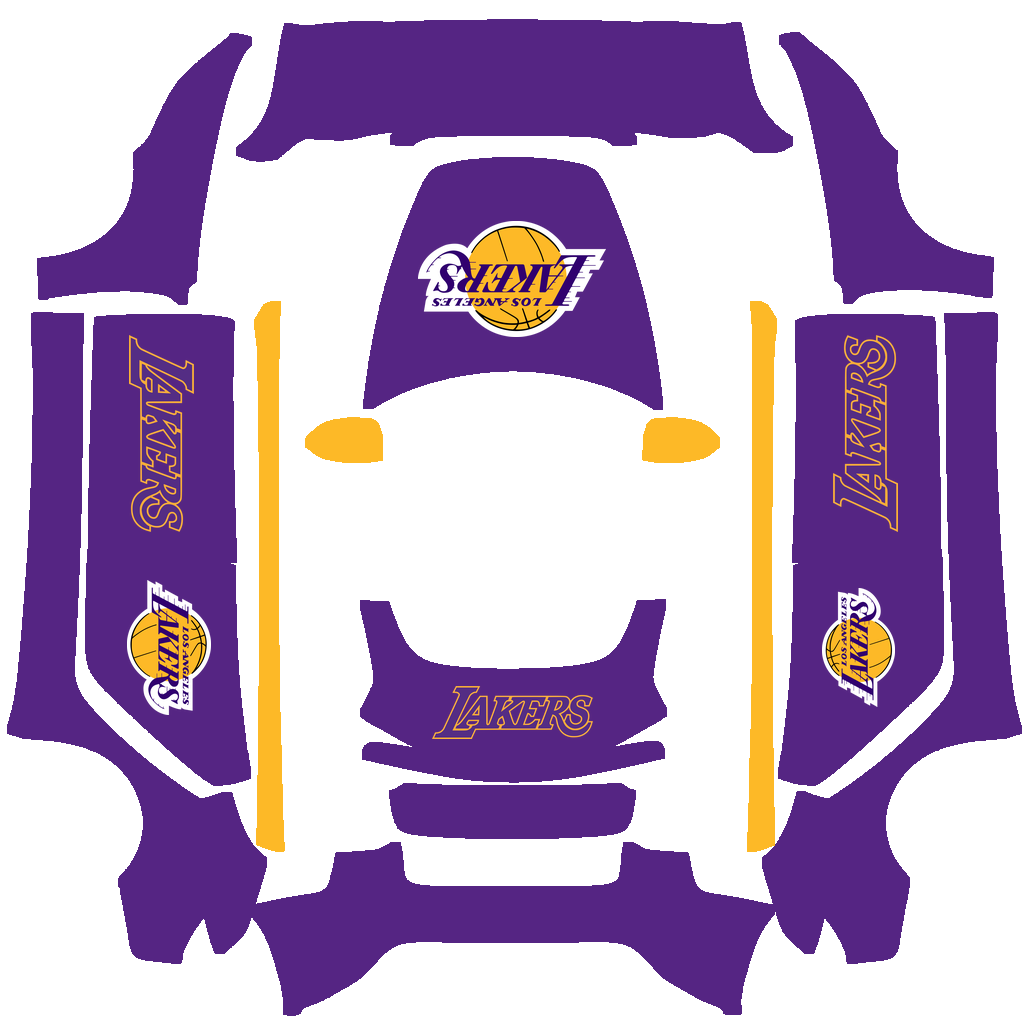 Los Angeles Lakers Paint Shop wrap