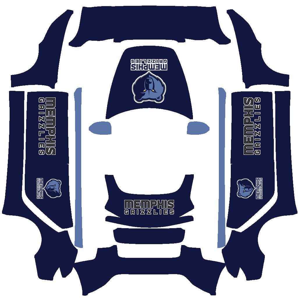 Memphis Grizzlies Paint Shop wrap