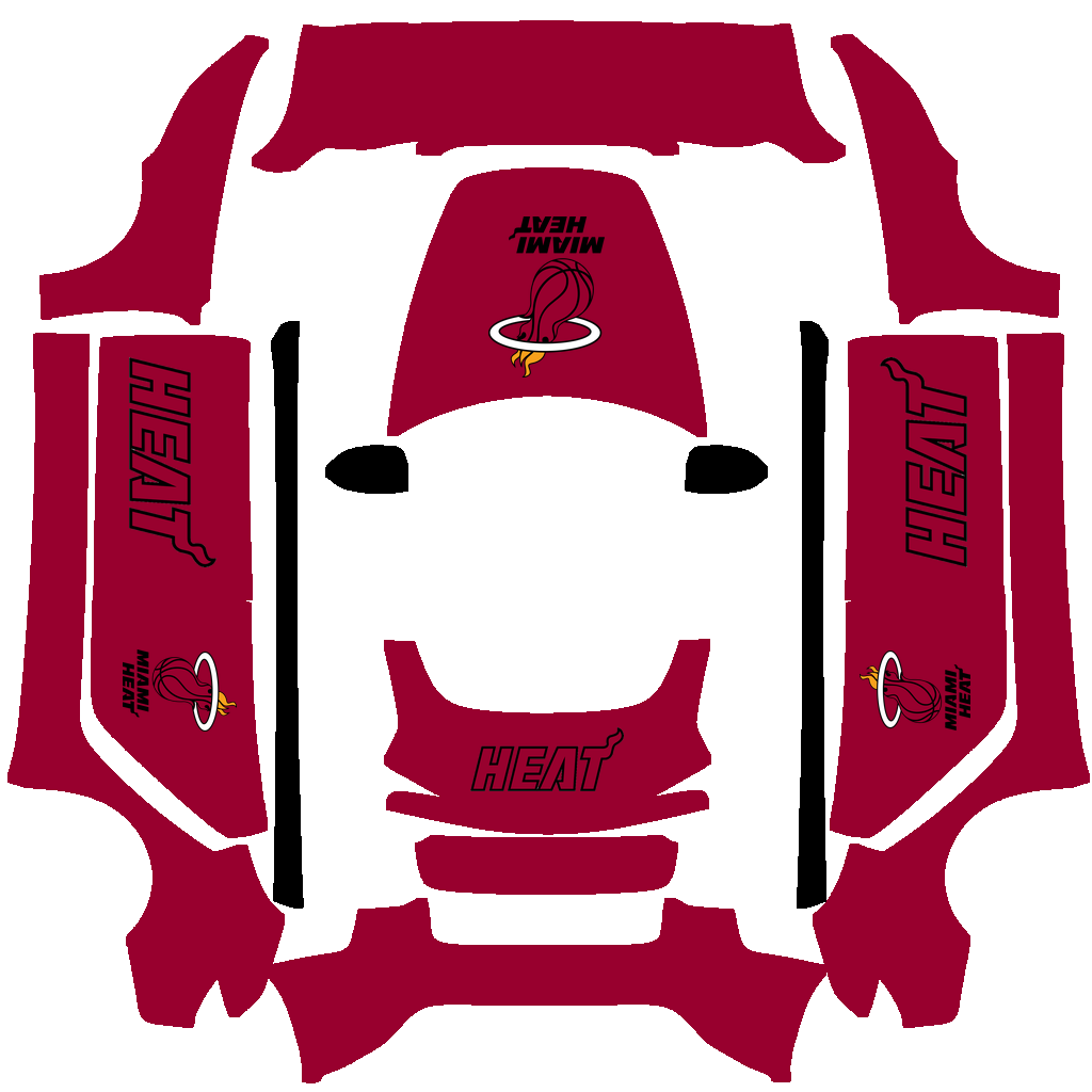 Miami Heat Paint Shop wrap