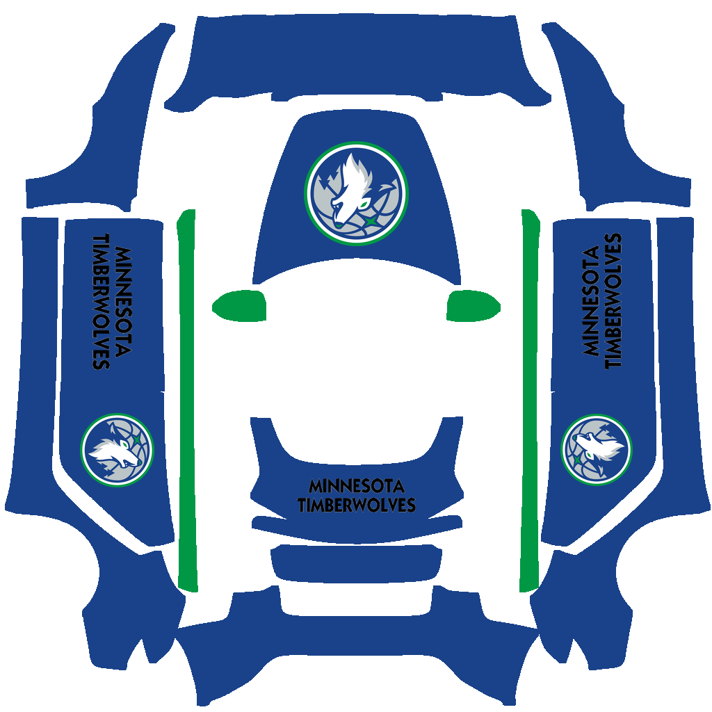Minnesota Timberwolves Paint Shop wrap
