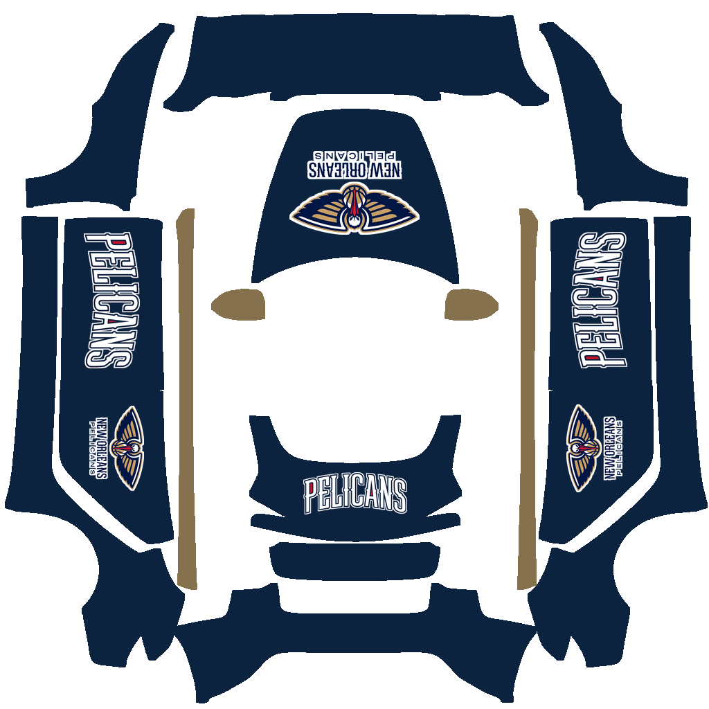 New Orleans Pelicans Paint Shop wrap