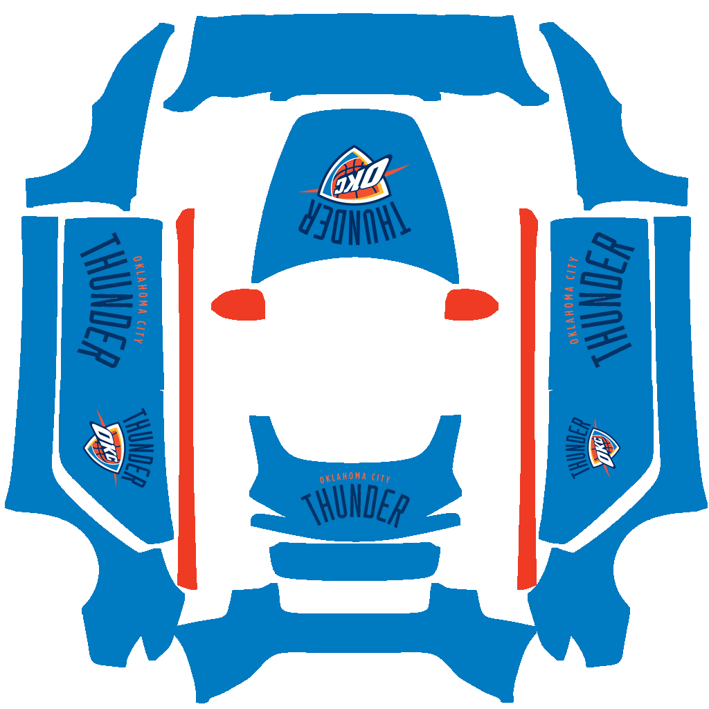 Oklahoma City Thunder Paint Shop wrap