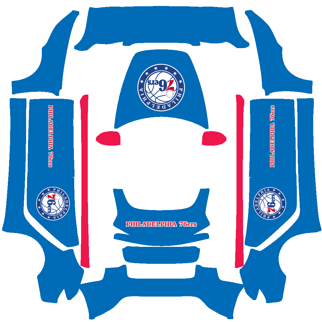 Philadelphia 76ers Paint Shop wrap