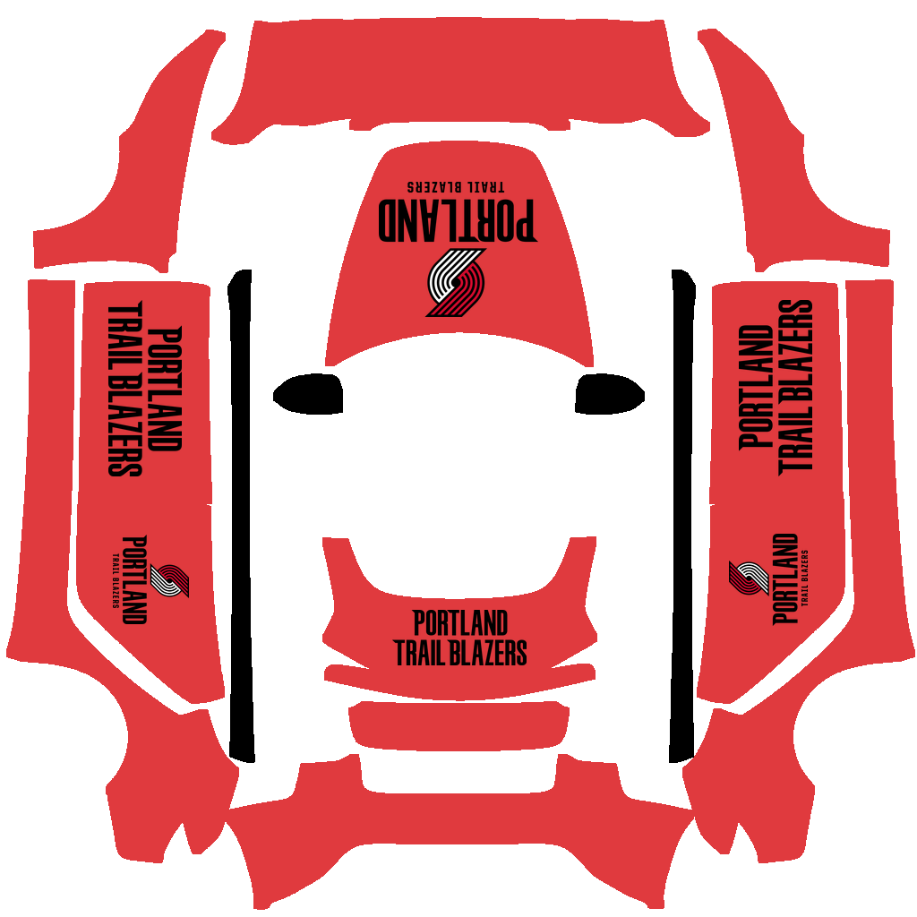 Portland Trail Blazers Paint Shop wrap