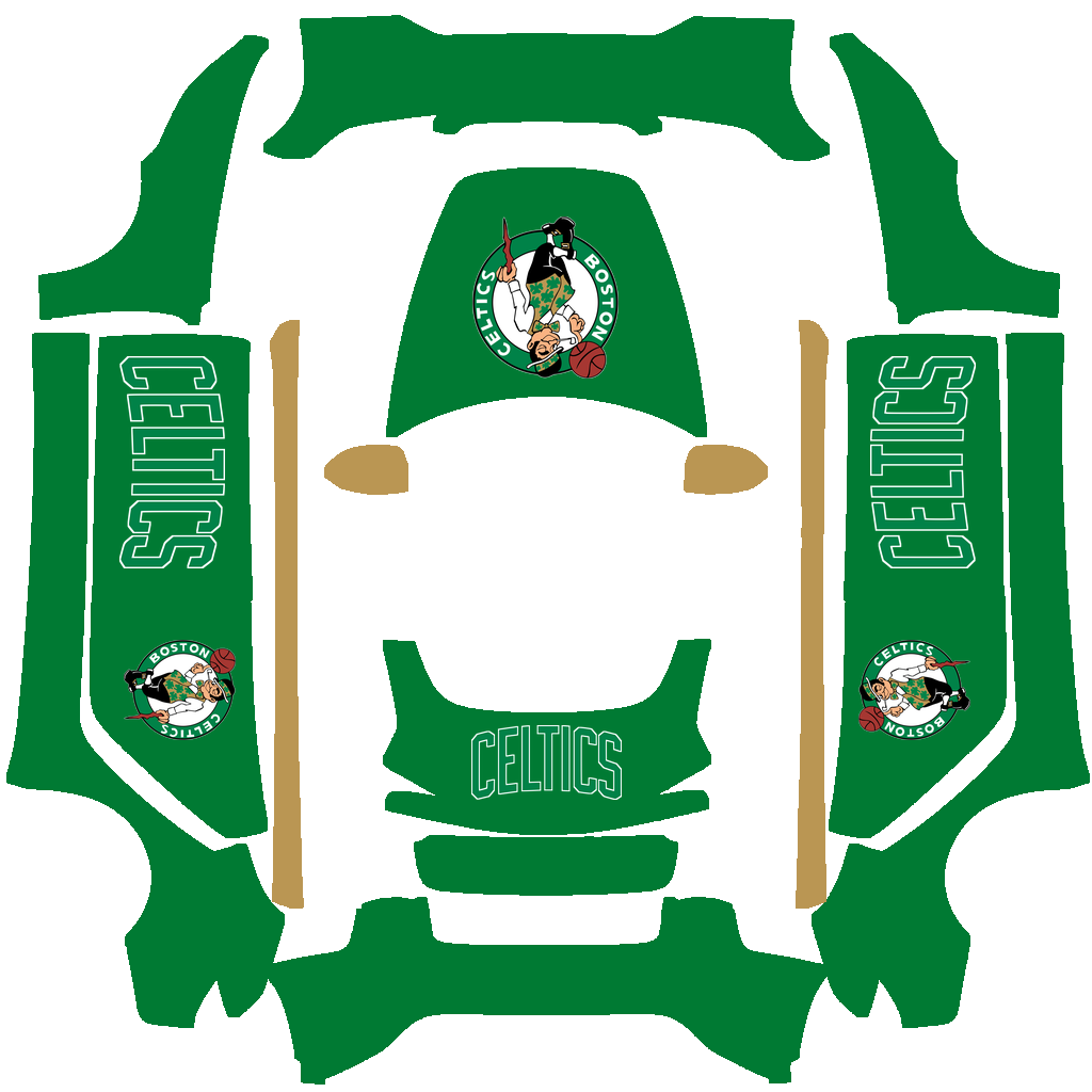 Boston Celtics Paint Shop wrap