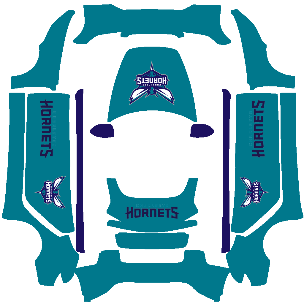 Charlotte Hornets Paint Shop wrap