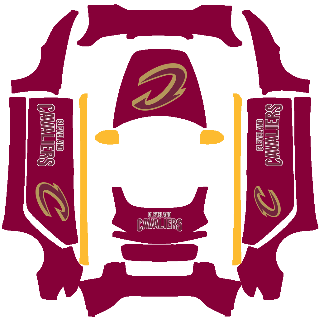 Cleveland Cavaliers Paint Shop wrap