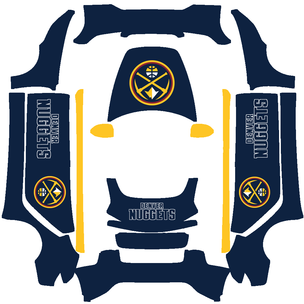 Denver Nuggets Paint Shop wrap