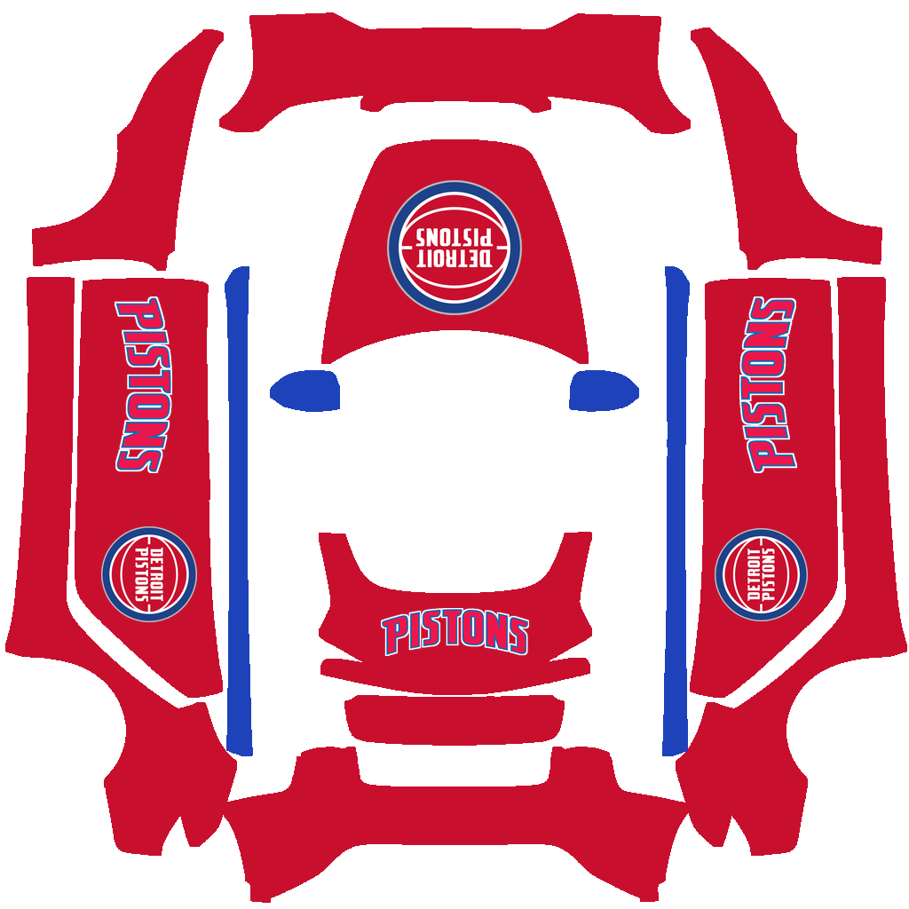 Detroit Pistons Paint Shop wrap
