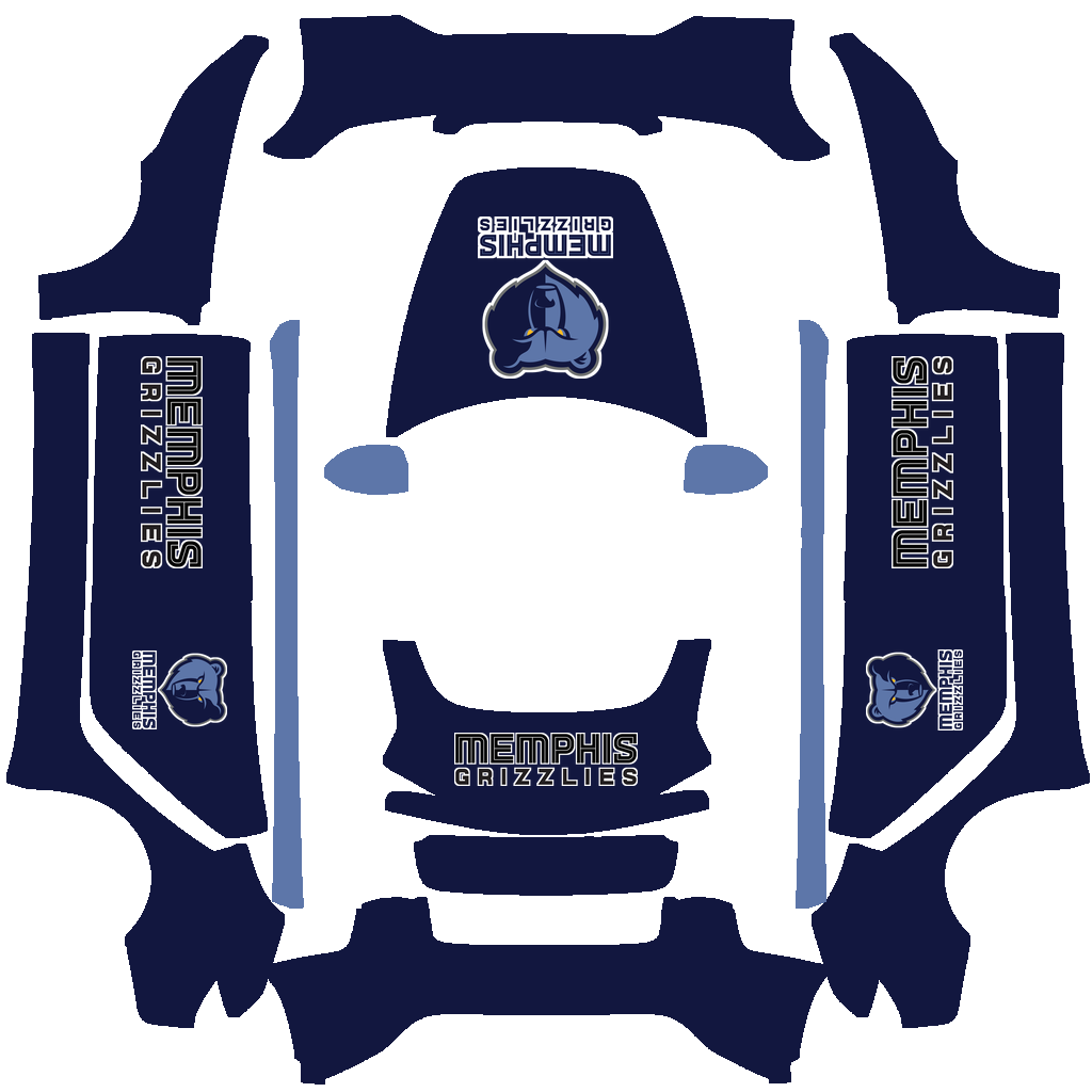 Memphis Grizzlies Paint Shop wrap