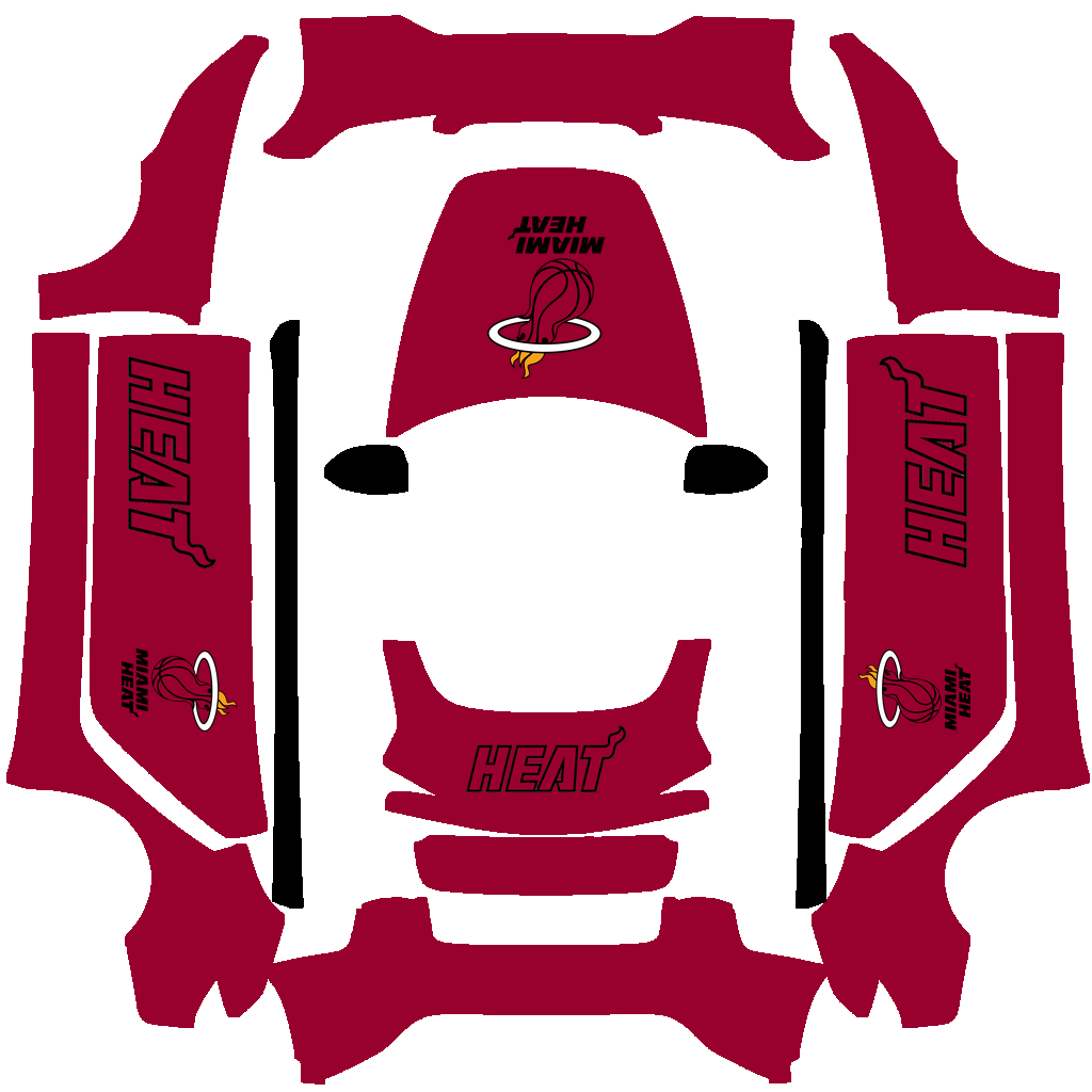Miami Heat Paint Shop wrap