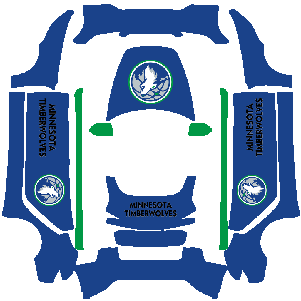 Minnesota Timberwolves Paint Shop wrap