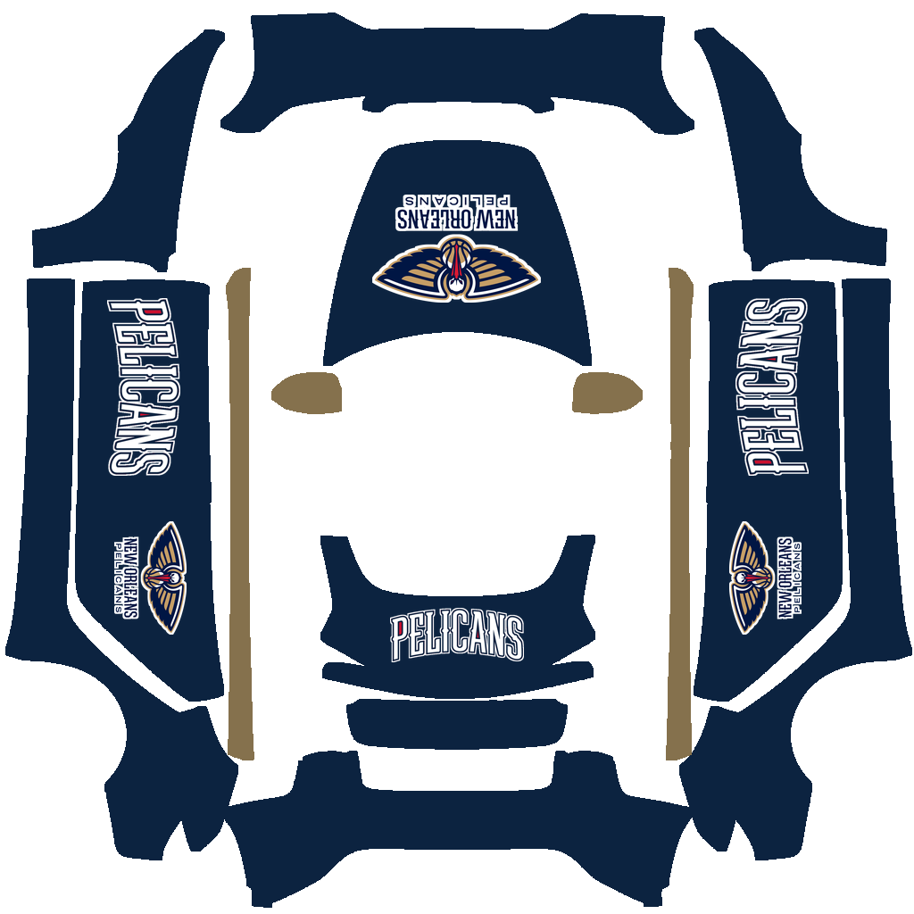 New Orleans Pelicans Paint Shop wrap