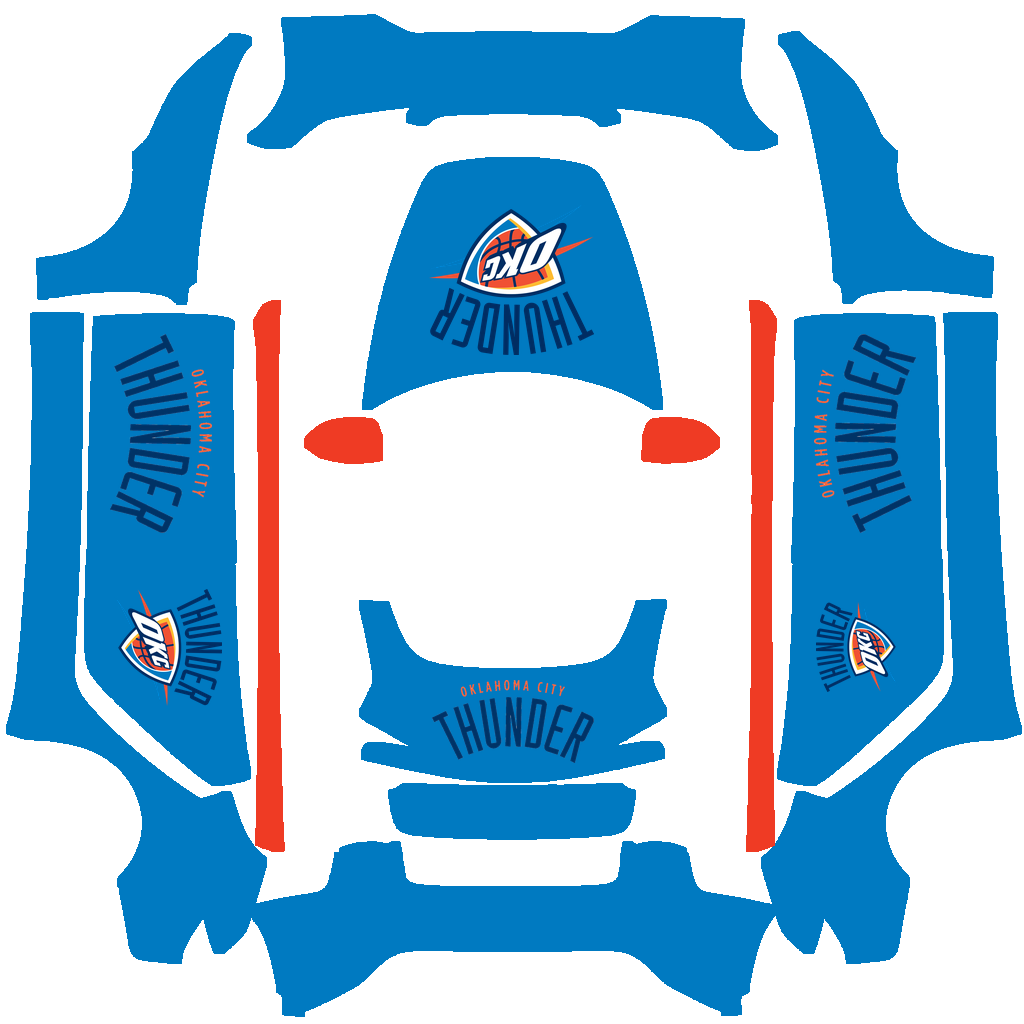 Oklahoma City Thunder Paint Shop wrap