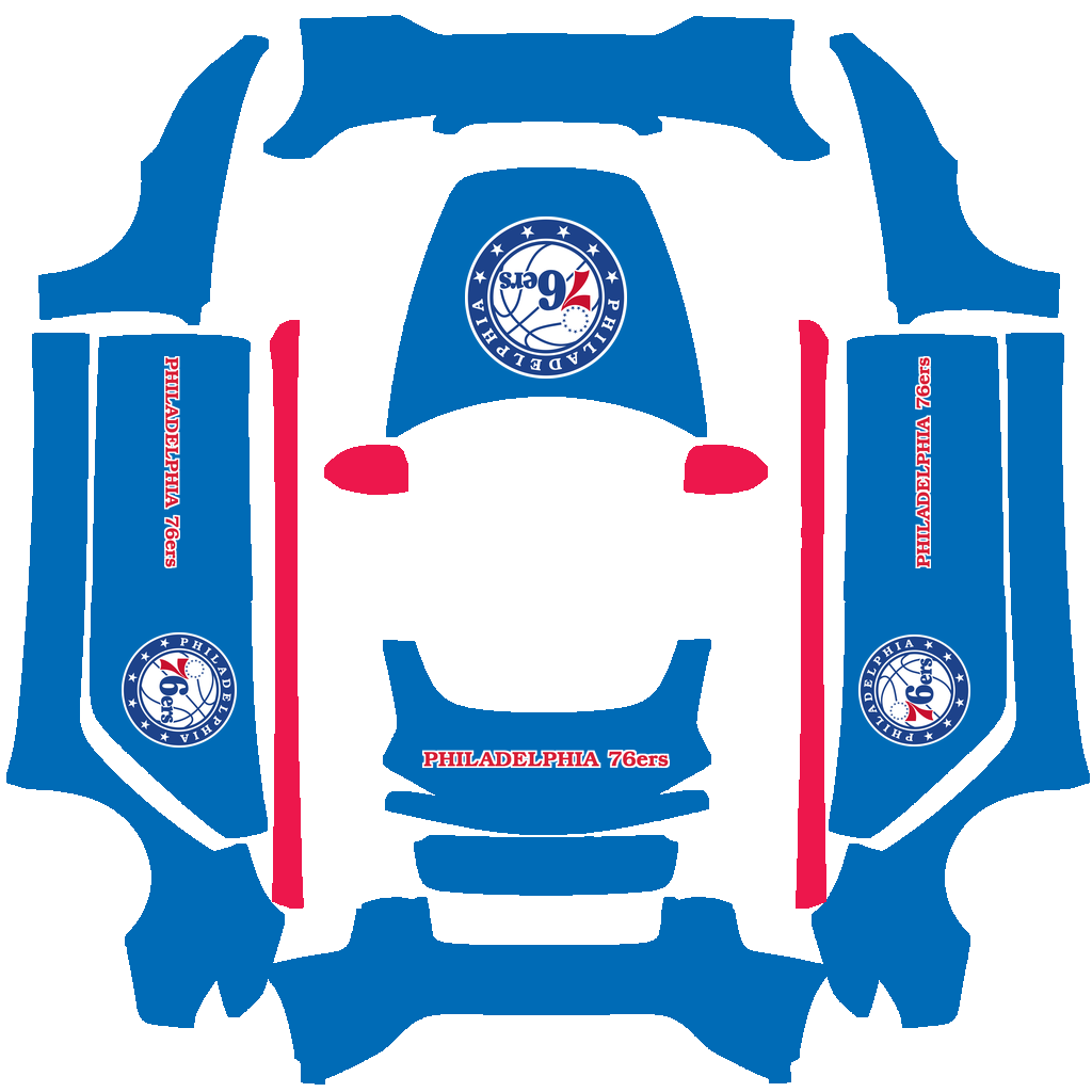 Philadelphia 76ers Paint Shop wrap