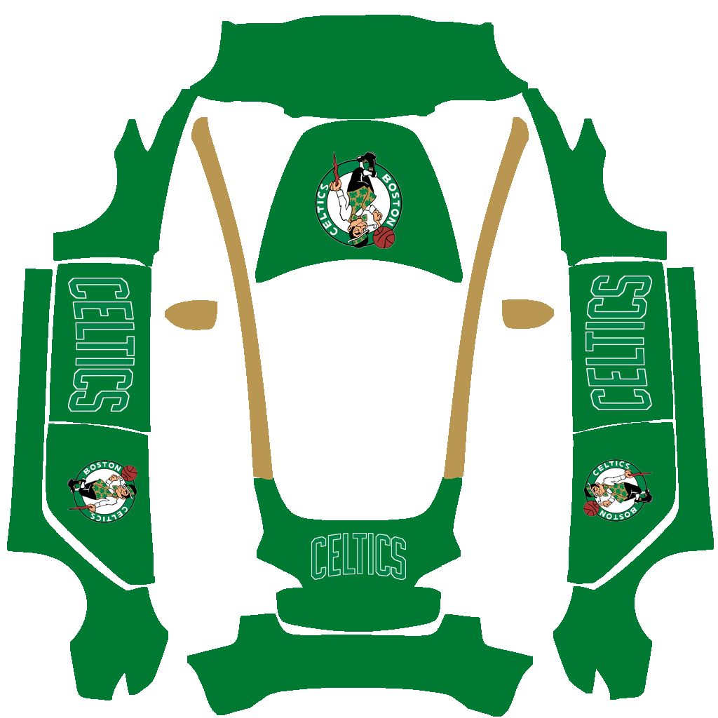 Boston Celtics Paint Shop wrap