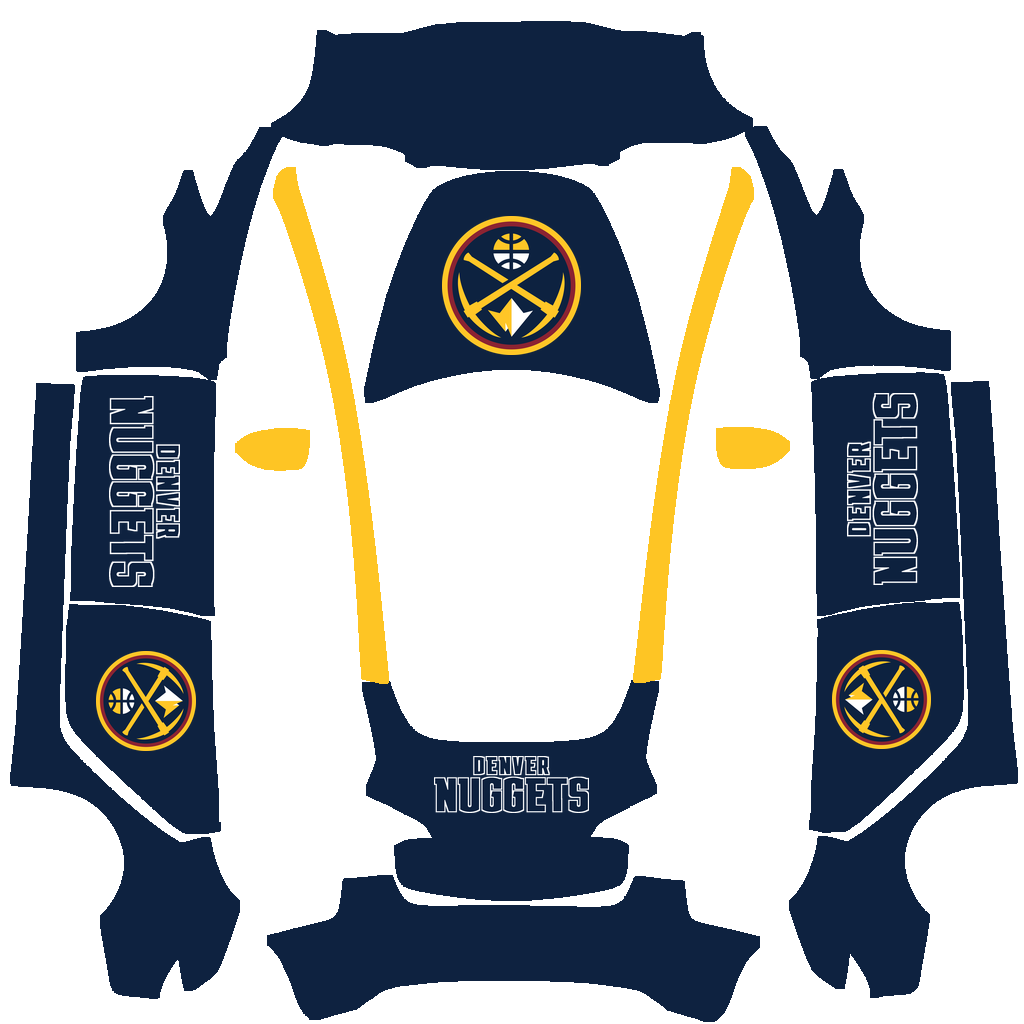 Denver Nuggets Paint Shop wrap