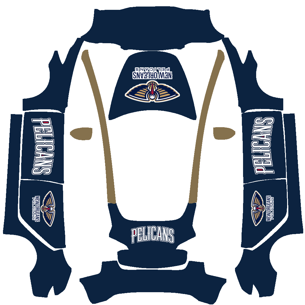 New Orleans Pelicans Paint Shop wrap
