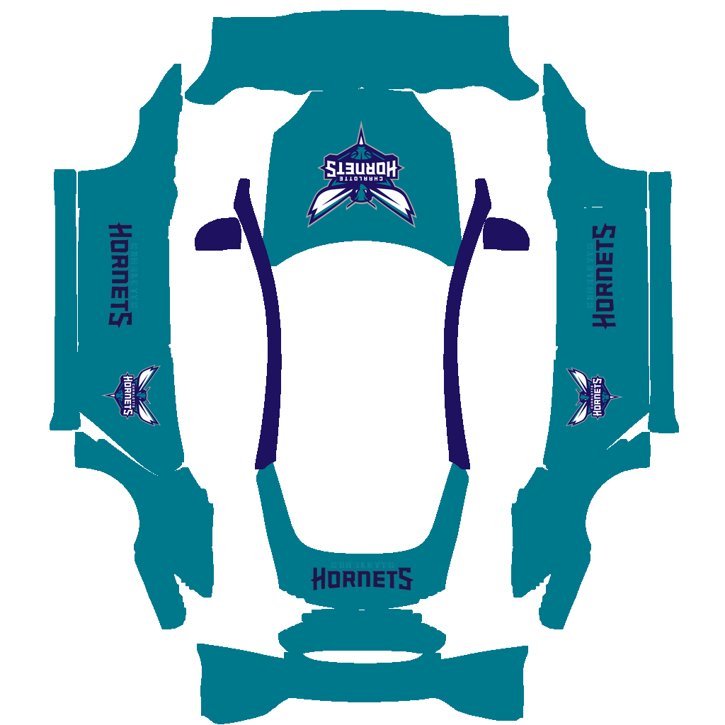 Charlotte Hornets Paint Shop wrap