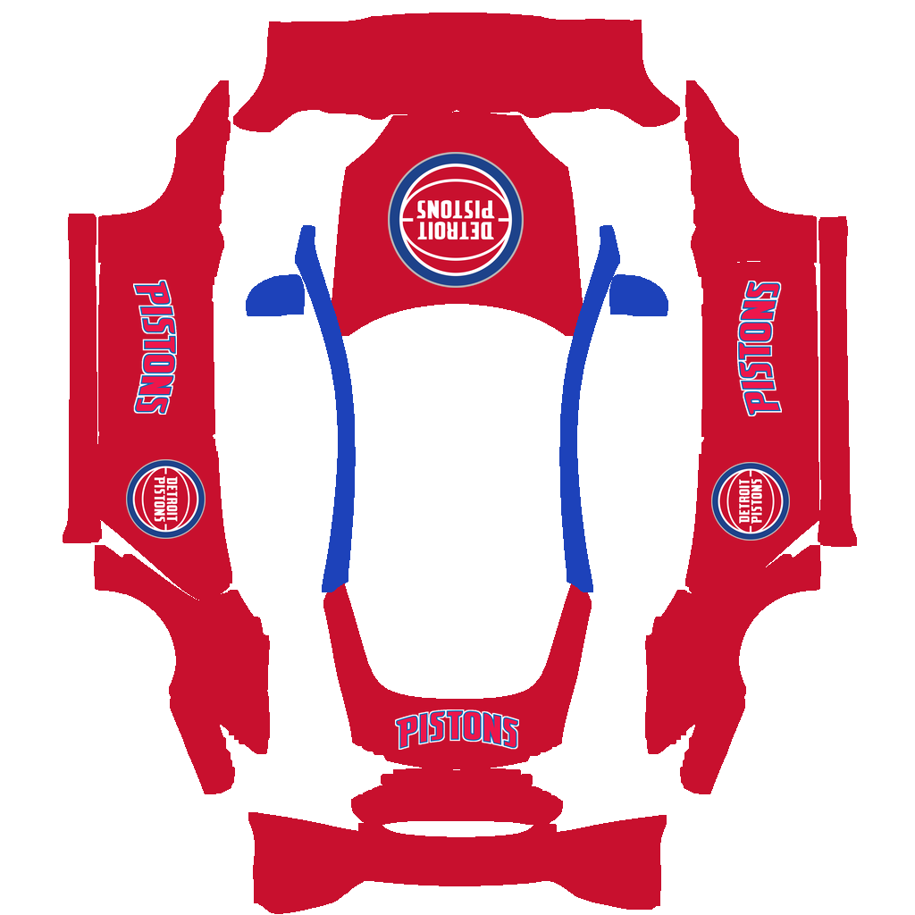 Detroit Pistons Paint Shop wrap