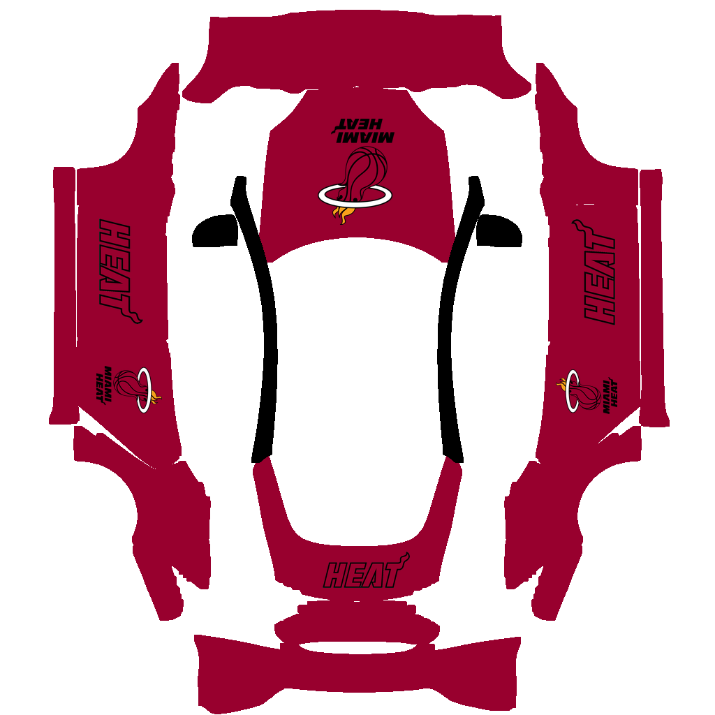 Miami Heat Paint Shop wrap