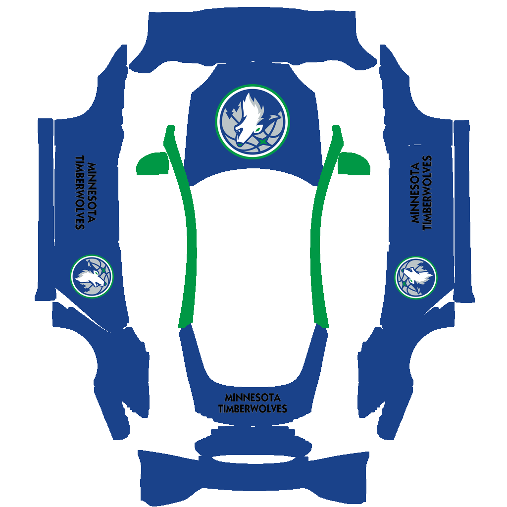 Minnesota Timberwolves Paint Shop wrap