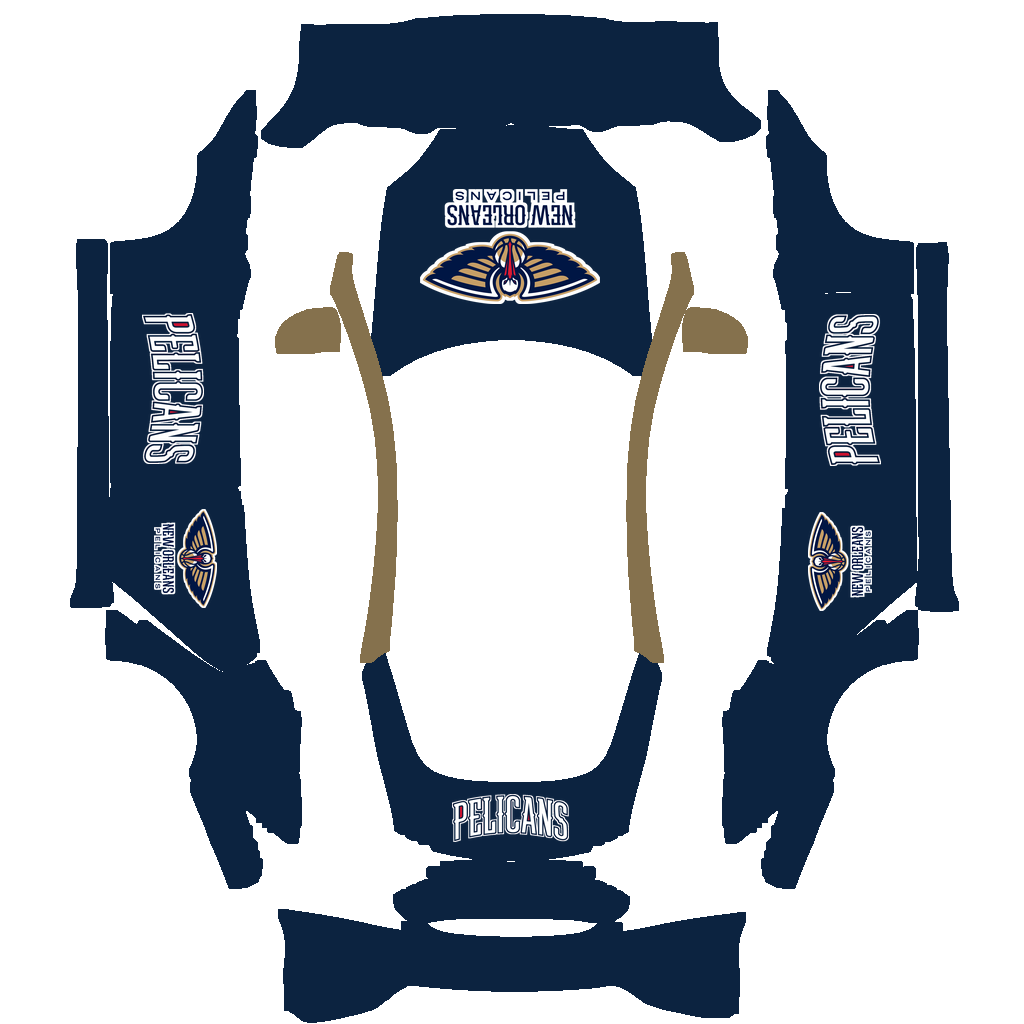 New Orleans Pelicans Paint Shop wrap
