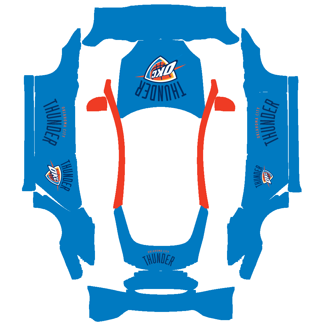 Oklahoma City Thunder Paint Shop wrap