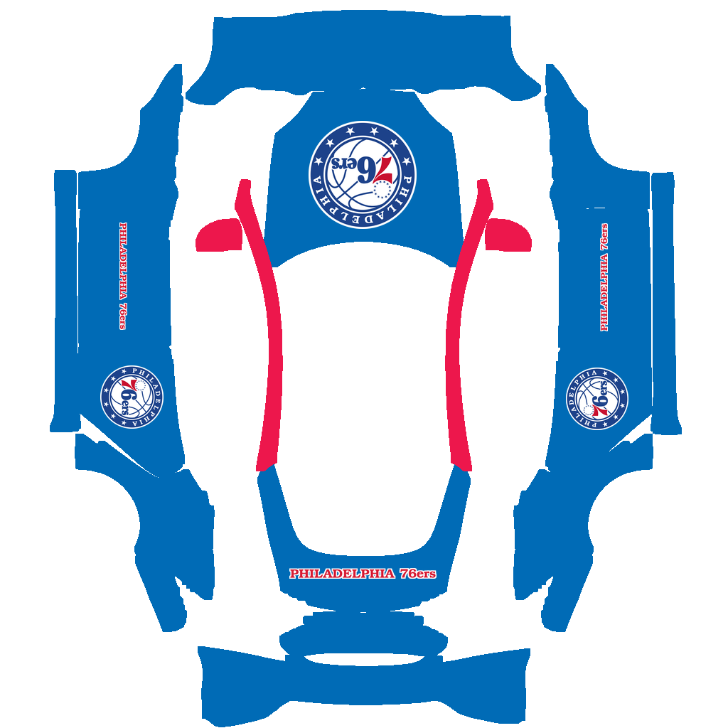 Philadelphia 76ers Paint Shop wrap