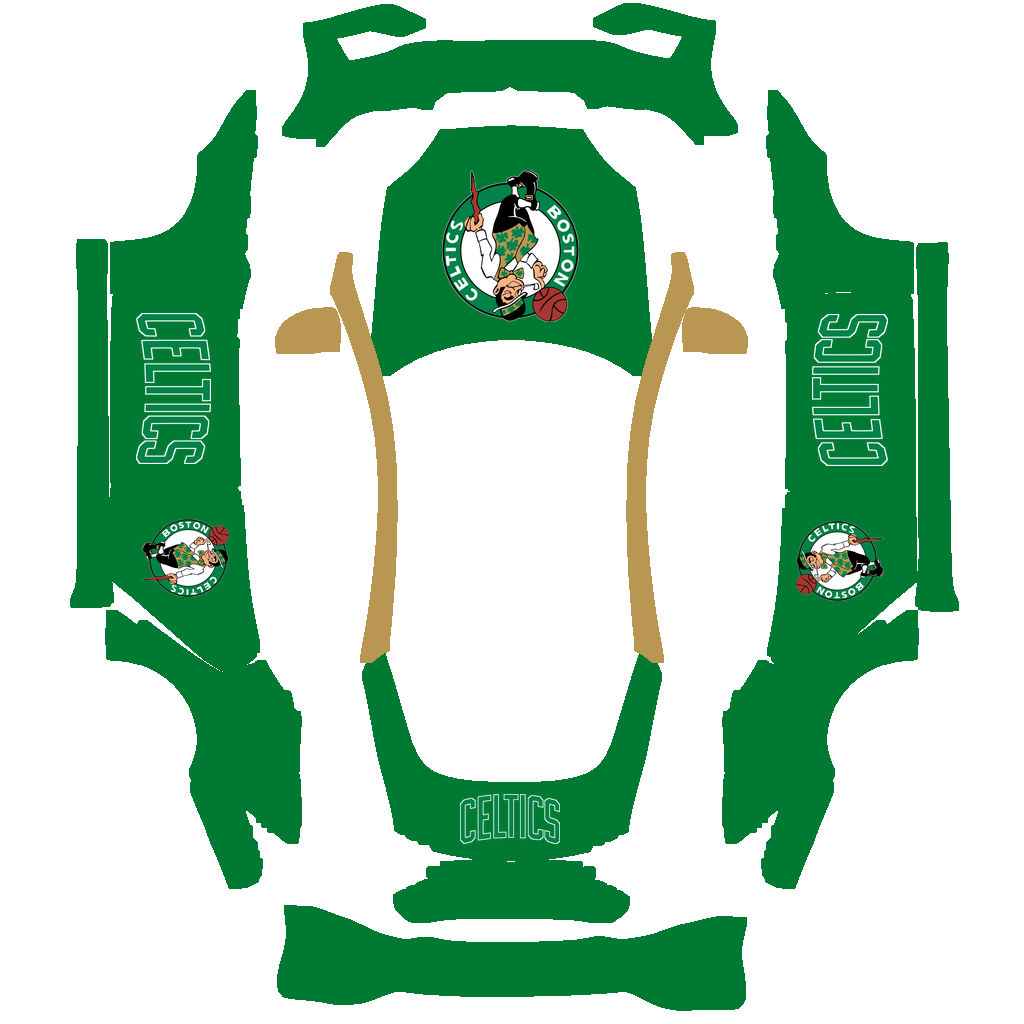 Boston Celtics Paint Shop wrap