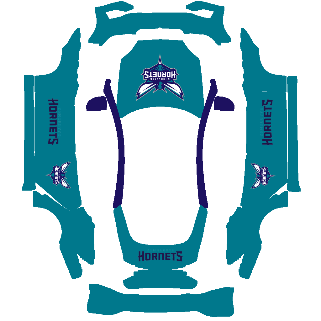 Charlotte Hornets Paint Shop wrap