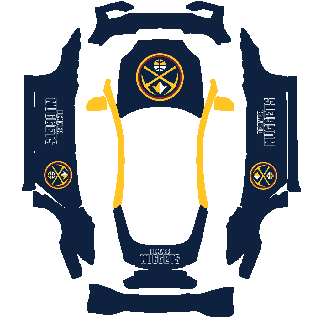 Denver Nuggets Paint Shop wrap