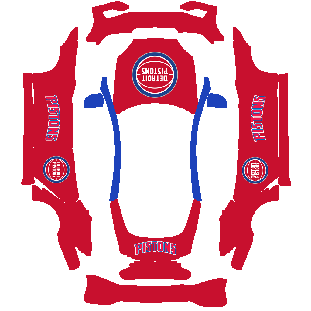 Detroit Pistons Paint Shop wrap