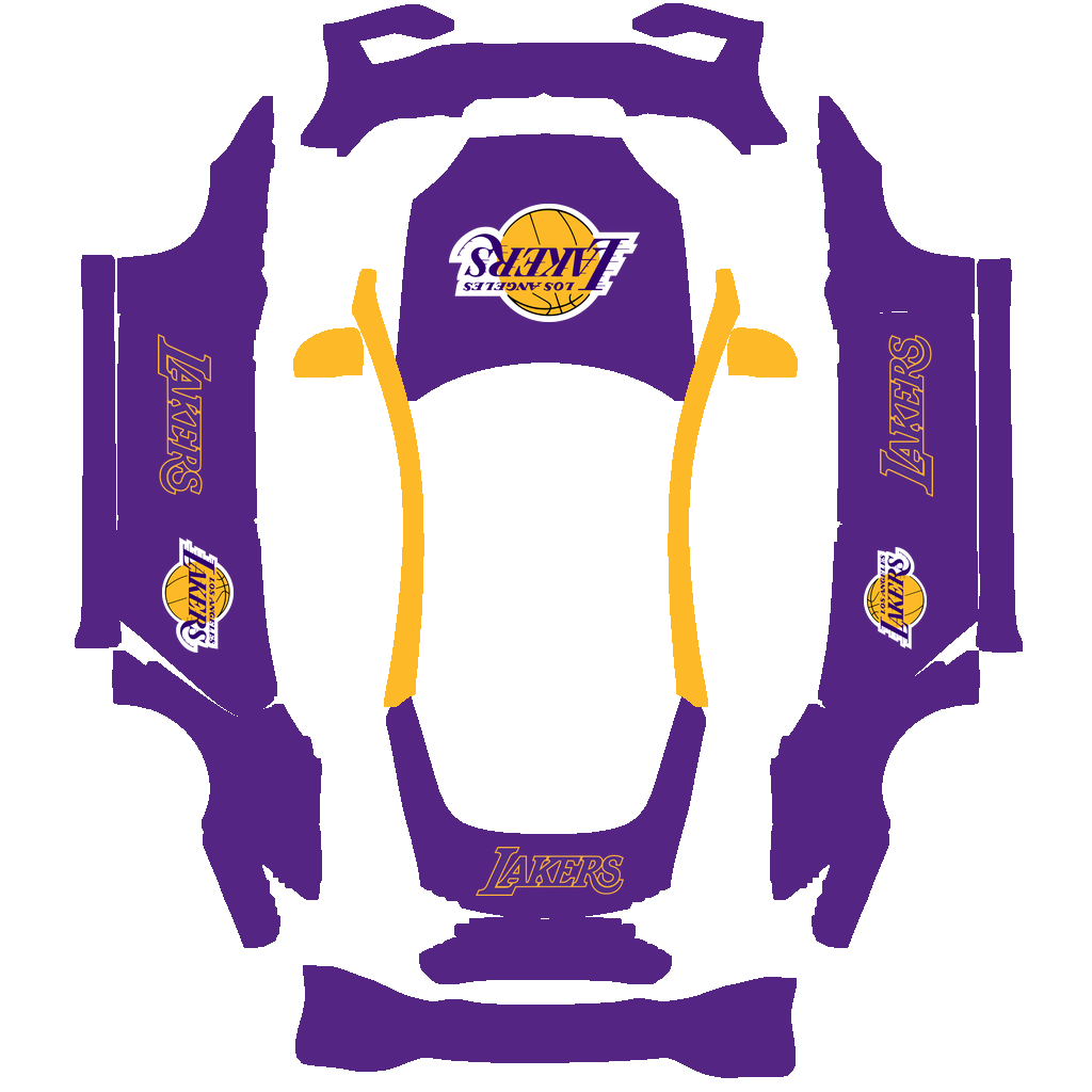 Los Angeles Lakers Paint Shop wrap