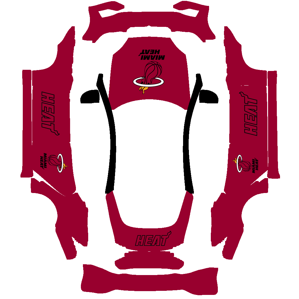 Miami Heat Paint Shop wrap