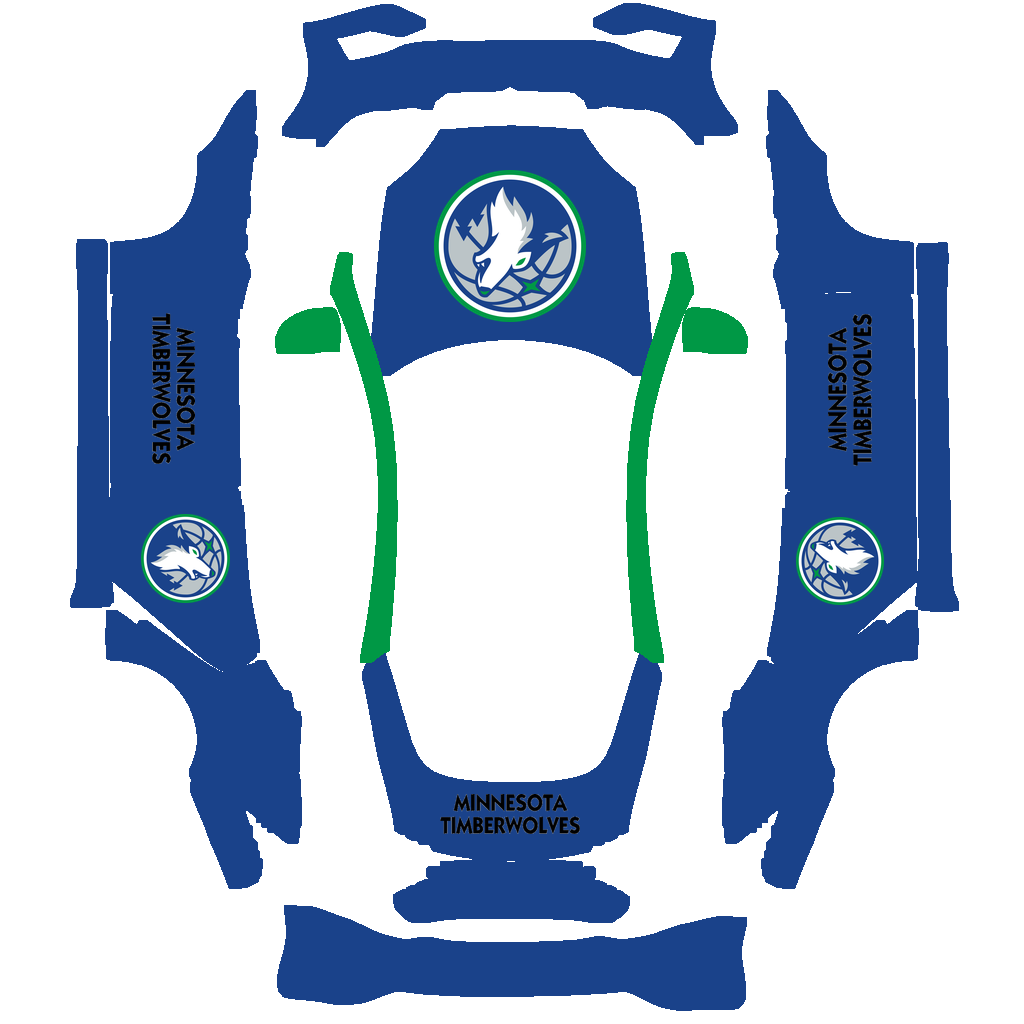 Minnesota Timberwolves Paint Shop wrap