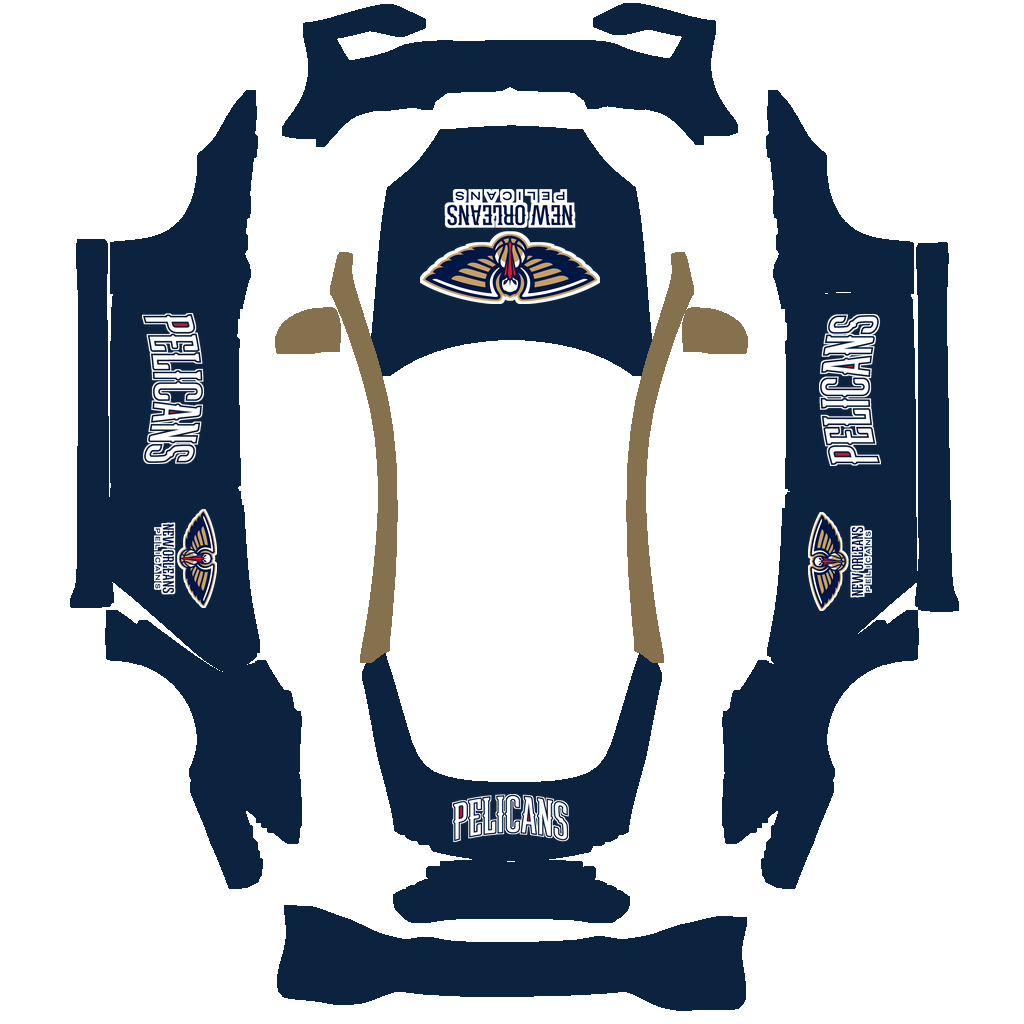 New Orleans Pelicans Paint Shop wrap